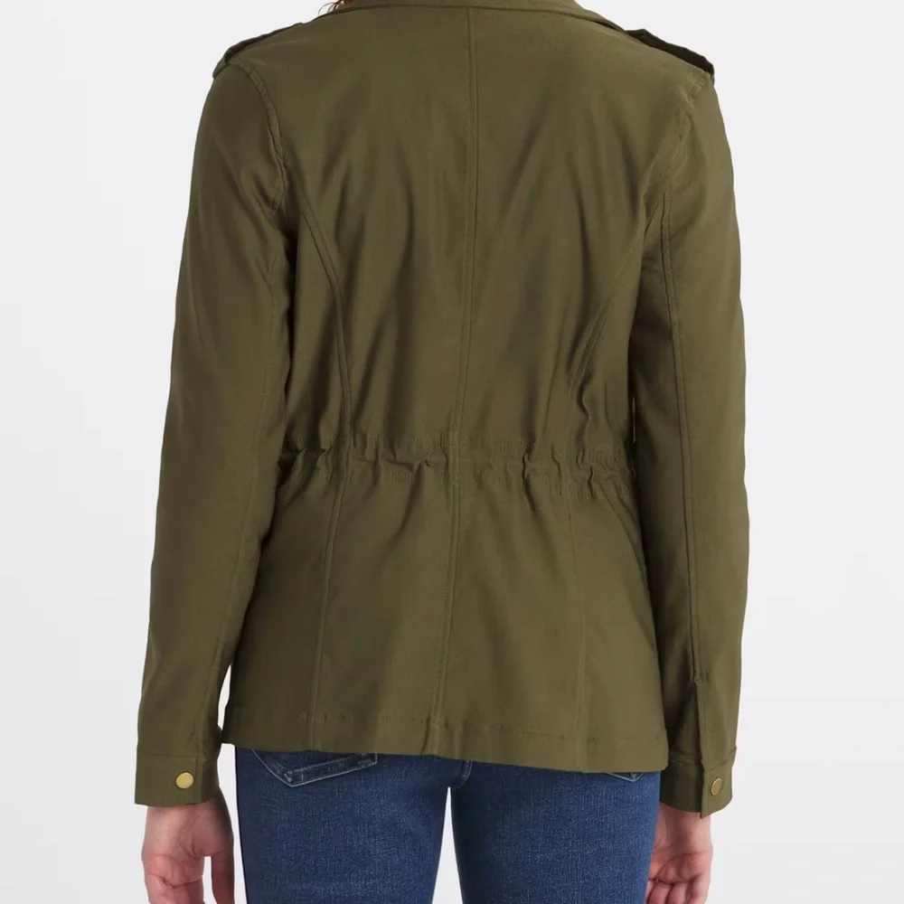 Olive Green Women's Jacket, Eden Society Laysha Cargo Jacket - Picture 4 of 4